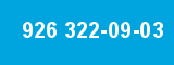 926 322-09-03
